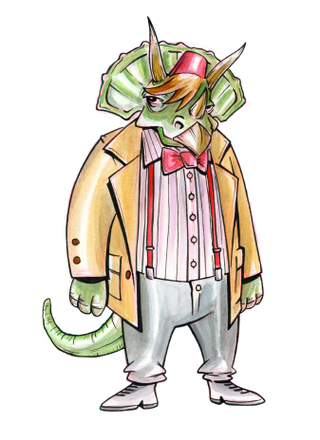 Illustration for article titled The eleven Doctors, drawn as dinosaurs